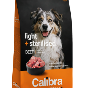 Calibra Dog EXPERT+ Adult Light & Sterilised Beef 12 kg